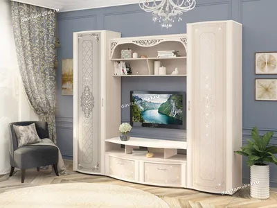 Модульная гостиная «Александрия» – купить в Краснодаре недорого – SV-Мебель