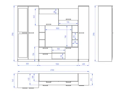 Гостиная Флора, фабрика BTS - купить в магазине мебели Мебелишка