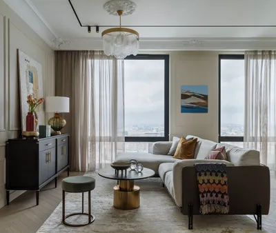 Гостиная с двумя окнами: 30+ примеров | myDecor