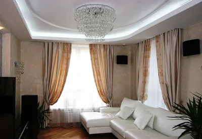 Гостиная с двумя окнами: 30+ примеров | myDecor