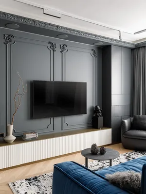 Интерьер гостиной с лепниной | Дизайн интерьера Студия D3 Design Studio |  Дизайн интерьера, Стили для гостиных комнат, Дизайн
