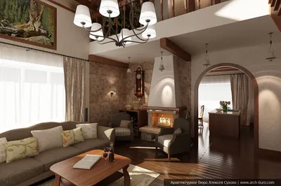 Стильная гостиная в коттеджном городке Sun Coast ⋆ Студия дизайна элитных  интерьеров Luxury Antonovich Design