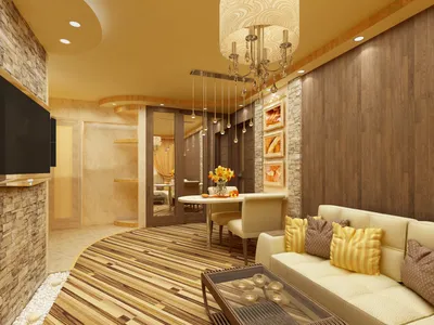 Современный дизайн интерьера гостиной …» — создано в Шедевруме