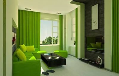 Гостиная Слизерин, мебель в зелёных…» — создано в Шедевруме
