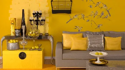 Желтый диван в интерьере: 100 фото стильных решений | ivd.ru