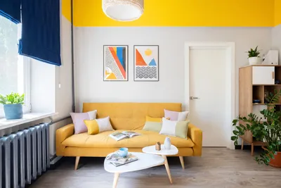 Гостиные желтого цвета - фото дизайна интерьера - Интернет-журнал Inhomes