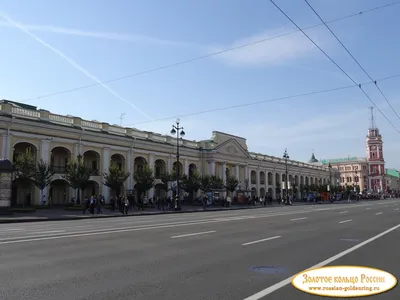 Махаев М.И., Еляков И.П. Проспект Биржи и Гостиного Двора вверх по Малой  Неве реке. Гравюра. СПб, после 1753 года. Купить в антикварном магазине  \"Терция\"