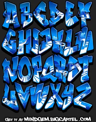 Vector Graffiti Font - Tagger | eBay