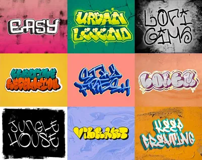 Graffiti font Royalty Free Vector Image - VectorStock