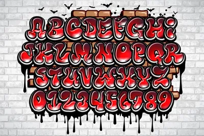 Graffiti Font Alphabet Letters Hip Hop Type Grafitti Design Royalty Free  SVG, Cliparts, Vectors, and Stock Illustration. Image 20686288.