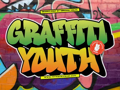 Beautiful graffiti font design (884) Free EPS Download / 4 Vector