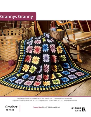 Retro Granny Square Pillow | AllFreeCrochet.com