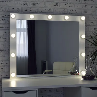 ОСКАР | 100x80 | Навесное гримерное зеркало с подсветкой - MAKEUPMIRROR