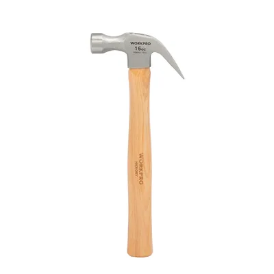 WORKPRO 16-oz Smooth Face Steel Head Wood Claw Hammer in the Hammers  department at Lowes.com