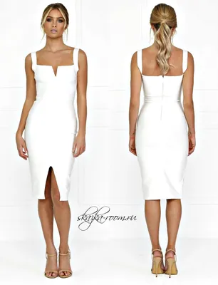 Herve leger платье с длинным шлейфом на картинке