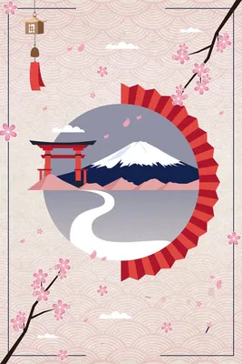 Free Japan, Tourism, Independent Background Images, Japanese Travel  Japanese Style Posters Background Material Photo Background PNG and Vectors  | Японские иллюстрации, Милые рисунки, Художественные идеи