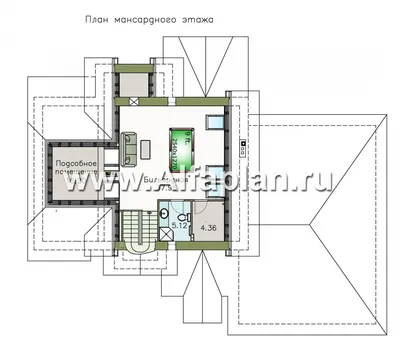 303B «Ясная поляна» - проект двухэтажного дома, с гаражом, с эркером и с  бильярдной: цена | Купить готовый проект с фото и планировкой