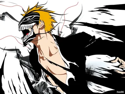 Download wallpaper mask, swords, bleach, Ichigo Kurosaki, anime, art,  empty, bankai, section other in resolution 1920x1080