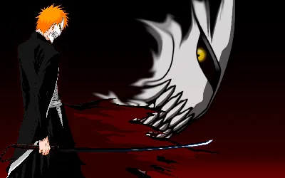 Обои Аниме Bleach, обои для рабочего стола, фотографии аниме, bleach, рога,  концентрация, энергия, куросаки, ичиго, пустой Обои для рабочего стола,  скачать обои картинки заставки на рабочий стол.