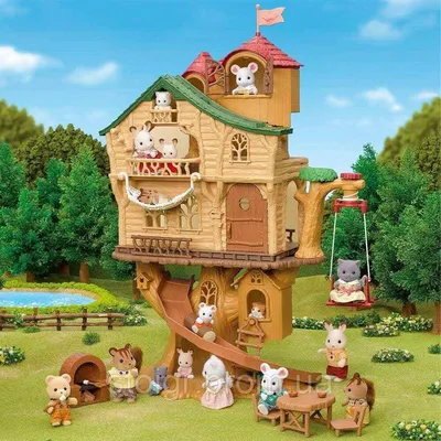 Игровой набор Sylvanian Families Семья Черно белых котов - цена, фото,  характеристики