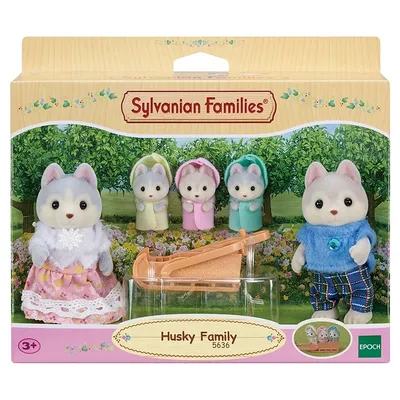 Купить игровой набор Sylvanian Families Семья Хаски 5636, цены на Мегамаркет