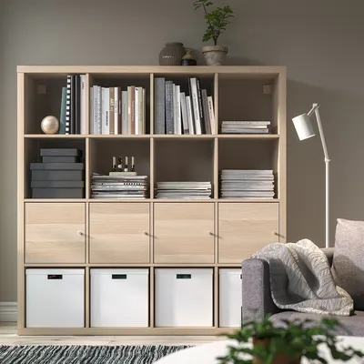 KALLAX стеллаж глянцевый белый 77x147 см | IKEA Eesti