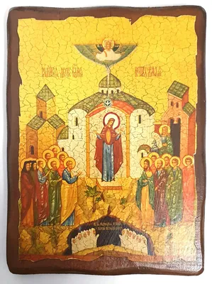 Купить икону Божией Матери Непроходимая Дверь на дереве на левкасе  мастерская Иконный Дом