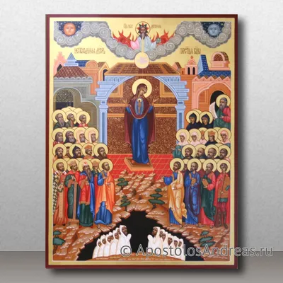 Купить икона божией матери \"непроходимая дверь\", под старину №3