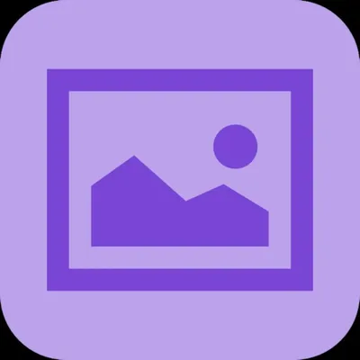 purple icon gallery фиолетовая иконка галерея | Icon, App icon, App