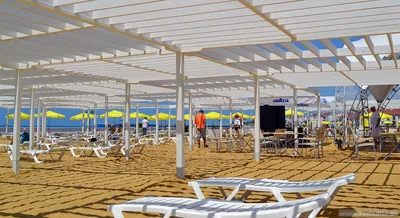 Имеретинский пляж Сочи - один из первых песчаных пляжей города