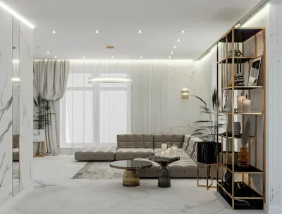 Дизайн интерьера гостиной комнаты - Vail-Project