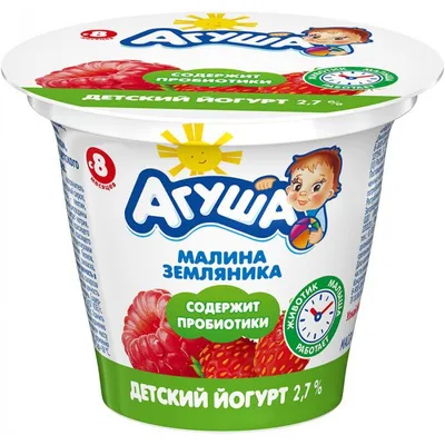 Йогурт с клубникой 2,9% 110г «Простоквашино» — калорийность, состав, срок  годности