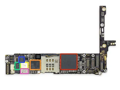 Красивая фотография платы iPhone 6 для загрузки в PNG