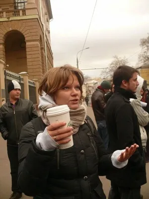 Блогеры провели пикет в поддержку Кашина у здания ГУВД в Москве - РИА  Новости, 08.11.2010