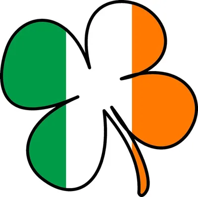 Amazon.com: Irish Flag Four Leaf Clover Magnet by Magnet America is 5.5\" x  4.875\" Made for Vehicles and Refrigerators