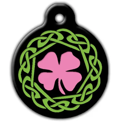 Luck Of The Irish Four Leaf Clover Custom Shape Metal Sign 16 x 19 Inches