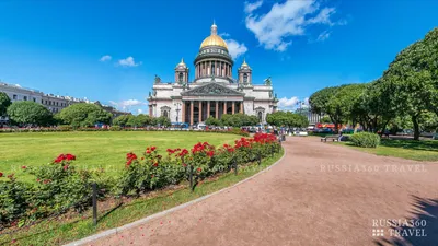 Исаакиевский собор и памятник Петру I, М. Н. Воробьев, 1844