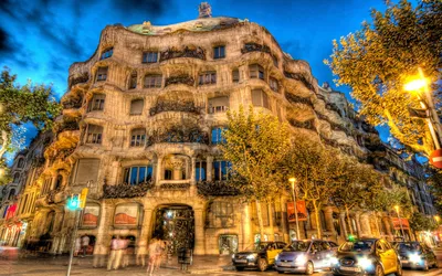 Обои на рабочий стол Испания, архитектура Барселоны / Barcelona, HDR, обои  для рабочего стола, скачать обои, обои бесплатно