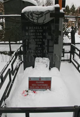 ИВАНОВА Нина Георгиевна (1934 – 2020) — Moscow-Tombs