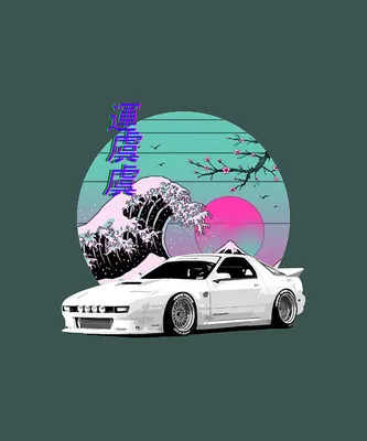 Vaporwave JDM Legend Car RX7 Japanese Tuning \" Poster for Sale by  FromThe8Tees | Redbubble