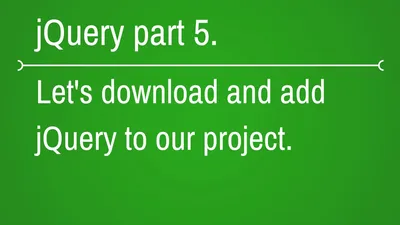 how to download jquery for offline editors - part 5 - YouTube