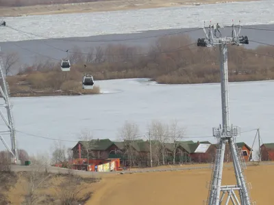 Нижегородская канатная дорога - «Канатная дорога в Нижнем Новгороде.  Потрясающий вид! Яркое солнце и ливень с радугой. Великолепные пейзажи в  летний день. Вид на нижегородскую канатку сверху и снизу» | отзывы