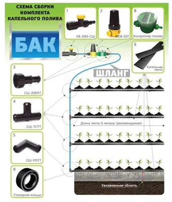 Набор для капельного полива от емкости, на 60 растений, Жук в Тамбове:  цены, фото, отзывы - купить в интернет-магазине Порядок.ру