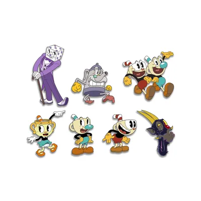 iam8bit | The Cuphead Show! Premium Character Pins - iam8bit