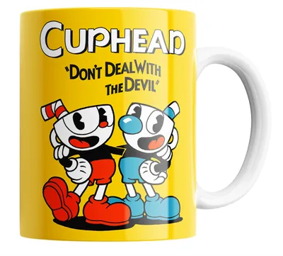 Кружка \"Капхед/Cuphead/голова-чашка/Компьютерная игра/в подарок/с принтом\",  330 мл, 1 шт - купить по доступным ценам в интернет-магазине OZON  (753392801)