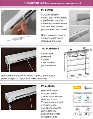 Как выбрать карниз для римских штор