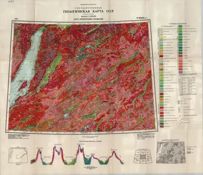 N-49,(50) (Чита). Государственная геологическая карта СССР (новая серия).  Карта четвертичных отложений | Геологический портал GeoKniga