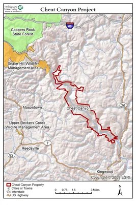 cheat-canyon-map | U.S. Fish and Wildlife Service Northeast Region