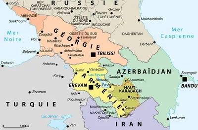Карта Кавказа фото фото