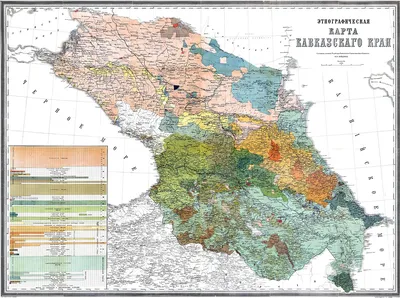 Карта 15 (1903–1914). Административно-территориальное деление Кавказа:  последний имперский вариант